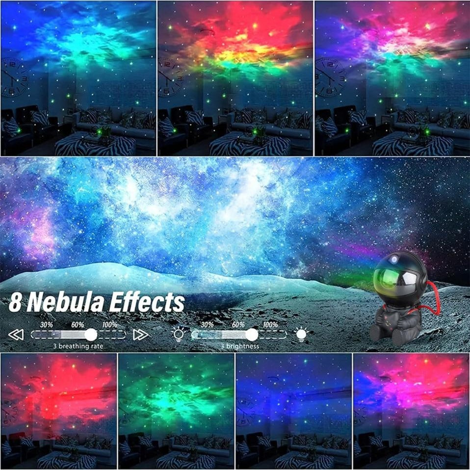 AURBITAL projector showing 8 nebula effects